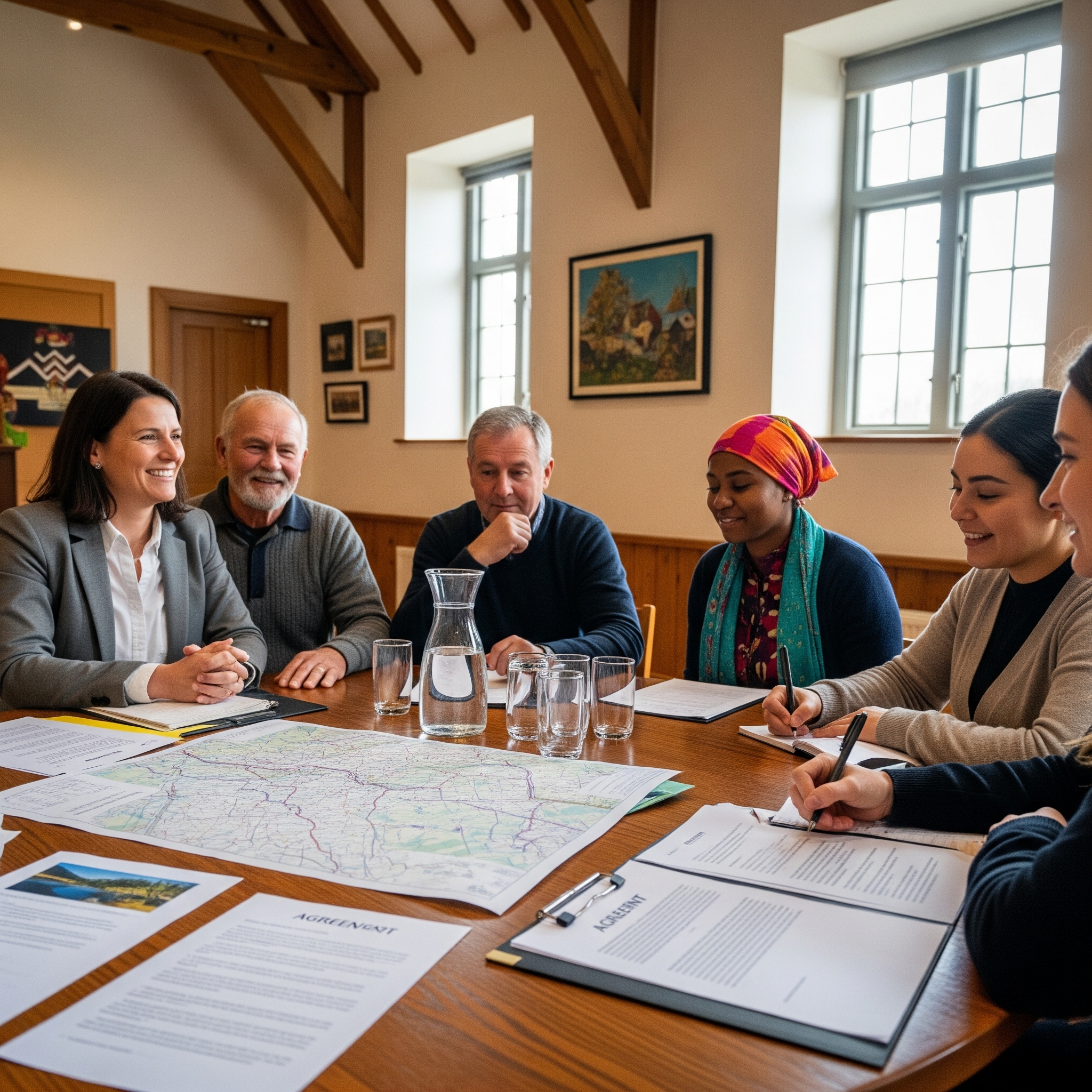 Negociación con comunidades